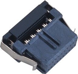 Бронза светомассы Sel соединителя LCP 30%GF UL94V-0 Pin 2* 10 Idc WCON 1.27*2.54mm Au/Sn