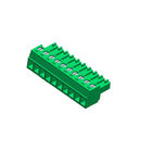 Зеленый цвет соединителя PA66 WCON 3.81mm женский терминальный без олова 110 уха 6P штейнового/поднос ROHS
