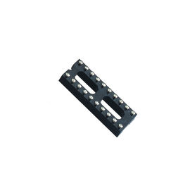 Заголовок H=3.0 штыря ПОГРУЖЕНИЯ гнезда WCON 2.54mm IC круглый, строка L=7.43 тангажа 7,62 черного ROHS